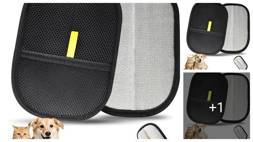 Pet Hair Remover Glove – Gentle Grooming & Shedding Glove for Dogs & Cats Reusable |Pet Hair Remover Tool for Clothing, Couch, Carpet, Cat Grooming Gloves|{Pack -1}