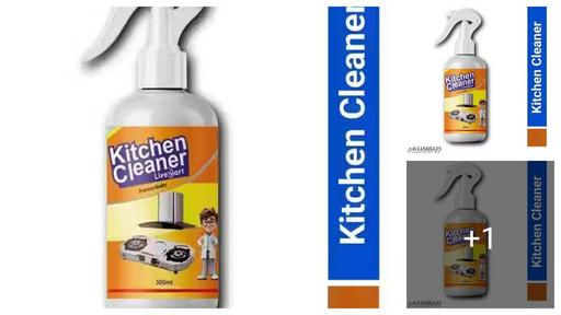 KITCHEN OIL & GREASE STAIN CLEANING REMOVER SPRAY Kitchen Degreaser Cleaner Non Corrosive Multipurpose Product - Removes Oil Grease Food Stains, Chimney Stove Grill, Kitchen Slab, Tiles, Floor, Sink Cleaner Liquid PH Neutral Kitchen Cleaner Spray Chimney Cleaner Bathroom Cleaner- 100ml - PACK OF 1